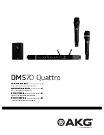 AKG DMS 70 Quattro User Instructions предпросмотр