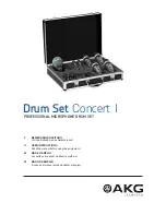 AKG Drum Set Concert I User Instructions предпросмотр