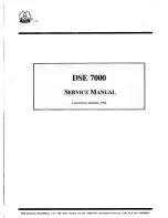 AKG DSE 7000 Service Manual preview