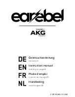 Preview for 1 page of AKG earebel E050-0006AKG Instruction Manual