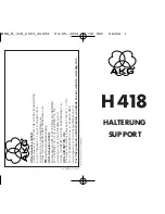 AKG H 418 Manual preview