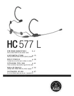 Preview for 1 page of AKG HC 577 L Manual