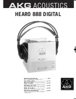 AKG HEARO 888 DIGITAL User Instructions preview
