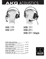 Preview for 1 page of AKG HSC 171 User Instructions