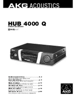 Preview for 1 page of AKG HUB 4000 Q User Instructions