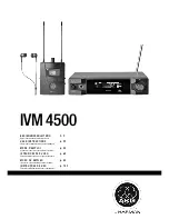 AKG IVM 4500 User Instructions предпросмотр