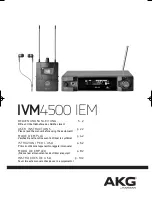 Preview for 1 page of AKG IVM4500 IEM User Instructions