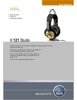 AKG K 121 Studio Specifications предпросмотр