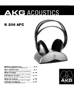 Предварительный просмотр 1 страницы AKG K 206 AFC User Instructions