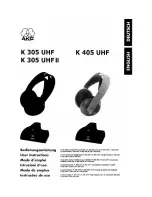 AKG K 305 UHF II Manual preview