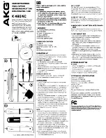 Preview for 1 page of AKG K 480 NC User Instructions