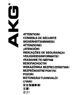 Preview for 3 page of AKG K 480 NC User Instructions