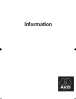 Предварительный просмотр 1 страницы AKG K 701 Information