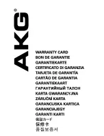 Preview for 10 page of AKG K390NC Operating Instructions Manual