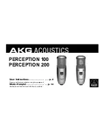 Preview for 1 page of AKG PERCEPTION 100 User Instructions