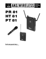 Preview for 1 page of AKG PR 81 User Manual