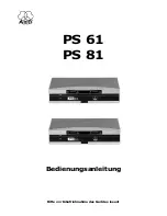 Preview for 1 page of AKG PS 61 Manual