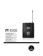 Preview for 1 page of AKG PT 4500 User Instructions