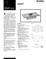 Preview for 1 page of AKG PZM11 Quick Manual