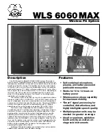 AKG WLS 6060 MAX Specification Sheet preview