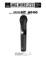 AKG WMS 4000 User Instructions preview