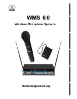 Предварительный просмотр 1 страницы AKG WMS 60 User Instructions