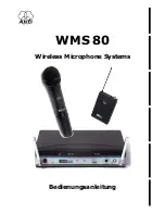 AKG WMS 80 User Manual предпросмотр