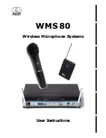 Preview for 14 page of AKG WMS 80 User Manual