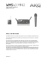 Preview for 1 page of AKG WMS40 MINI2 Specifications