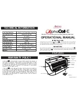 Akiles AlphaCoil-E Operational Manual preview