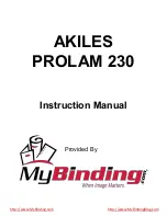 Akiles PROLAM 230 Instruction Manual preview