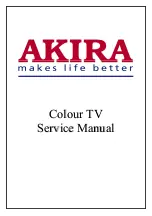 Предварительный просмотр 1 страницы akira 21SHS3 Series Service Manual