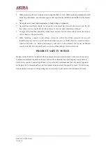 Предварительный просмотр 5 страницы akira 21SHS3 Series Service Manual