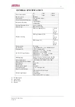 Предварительный просмотр 8 страницы akira 21SHS3 Series Service Manual