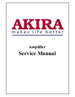 Предварительный просмотр 1 страницы akira AMP-300 Service Manual