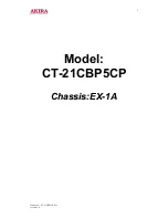 Предварительный просмотр 2 страницы akira CT-21CBP5CP Service Manual