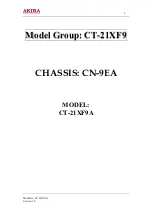 Предварительный просмотр 2 страницы akira CT-21XF9 Service Manual