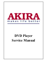 Предварительный просмотр 1 страницы akira DVD-2102SE Service Manual