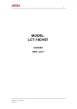 Preview for 2 page of akira LCT-15CHST Service Manual