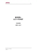 Предварительный просмотр 2 страницы akira LCT-17CHST Service Manual