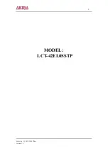 Предварительный просмотр 2 страницы akira LCT-42EL0SSTP Service Manual