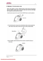 Предварительный просмотр 10 страницы akira VC-F1402 Service Manual