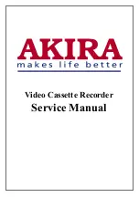 Предварительный просмотр 1 страницы akira VCR-S208 Service Manual