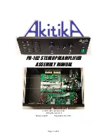 Предварительный просмотр 1 страницы AkitikA PR-102 Assembly Manual