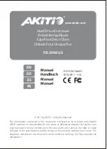 Akitio FD-2500 U3 User Manual предпросмотр