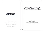 Akiyama ACURA User Manual preview