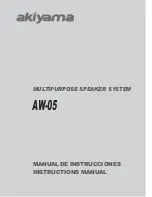 Предварительный просмотр 1 страницы Akiyama AW-05 Instruction Manual