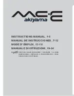 Предварительный просмотр 2 страницы Akiyama MC-E2 Instruction Manual