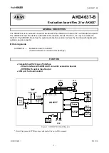 Preview for 1 page of AKM AKD4637-B Manual