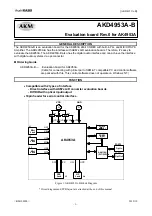 Preview for 1 page of AKM AKD4953A-B Manual